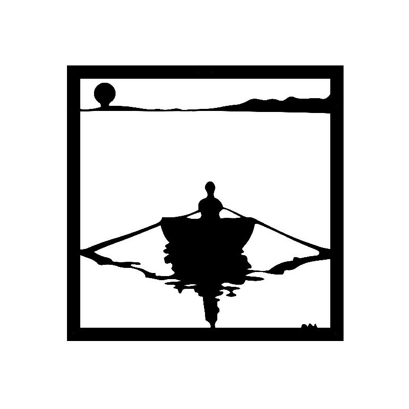 

Decoracion de paredes Puesta de sol - Naturaleza y paisajes - Arte mural, Pared - Negro en Metal, 50 x 0,15 x 50 cm, -