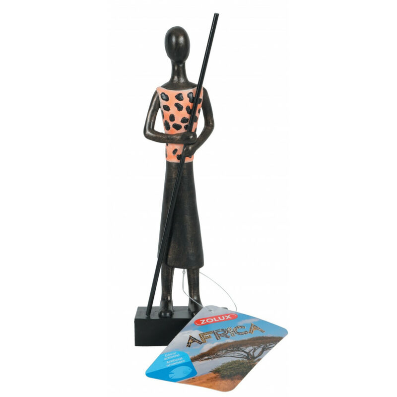 

Decoración de portero africano talla M. Acuario.