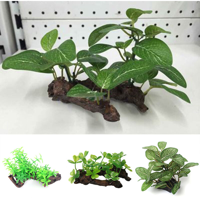 

Happyshopping - Decoracion del tanque de peces del acuario, plantas artificiales plantas acuaticas,10 * 6 * 5 cm