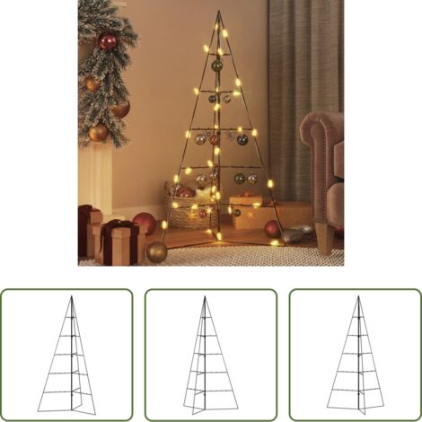 Decoración DIY -  Árbol de Navidad para decoración metal negro 100 cm