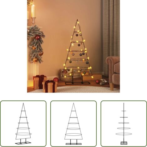 Decoración DIY -  Árbol de Navidad para decoración metal negro 125 cm