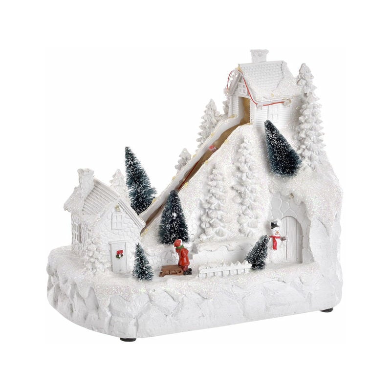 

Decoración DKD Home Decor Navidad Ciudad Resina (28 x 16 x 25 cm)