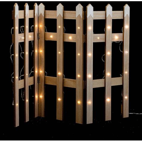 Decoración interior Bar Neige H 60 Madera - Feeric lights & christmas