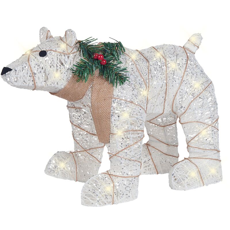 

Beliani - Decoración LED blanco 34 cm SIVULA