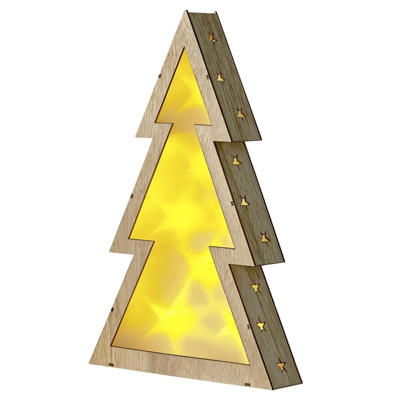 

Decoración LED madera clara 35 cm JUVA