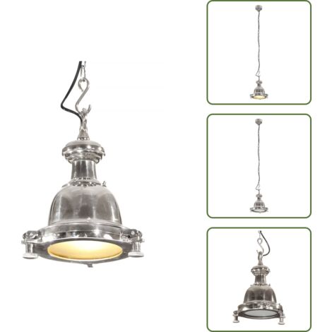 Decoración moderna - vidaXL Lámpara colgante de aluminio 25x25x136 cm - Iluminación de hogar