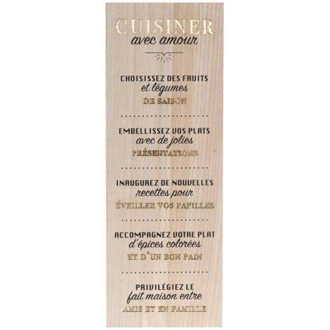 Decoración mural Louison madera 78x28cm - Atmosphera créateur d'intérieur