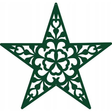 Decoración navideña en forma de estrella G2d (45x45 cm)