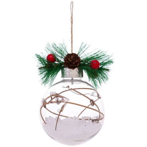 Decoración navideña transparente de 8 cm. - Feeric lights & christmas