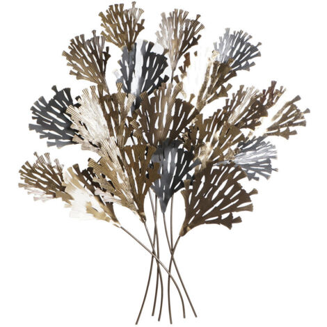Decoracion Pared Metal 108X10X117,5 Ramas Cobrizo DP187098