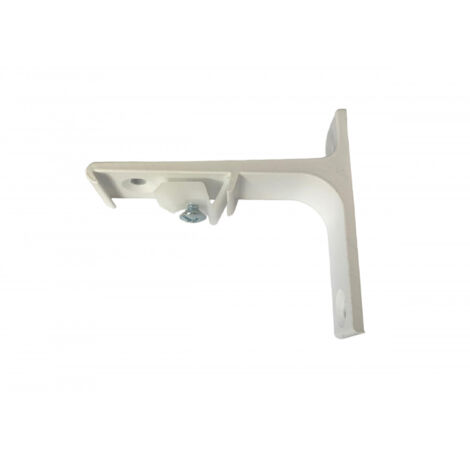 DECORAIL - Support de fixation murale pour tringle rideau rail L75 mm Coloris - Blanc laque