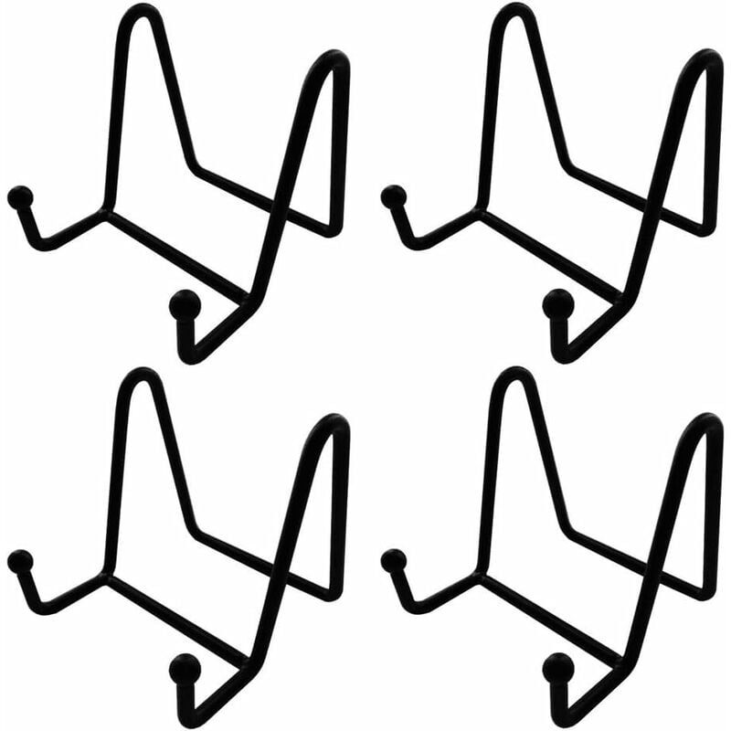 Décoratifs Plaque Support Cadre Photo avec Support chevalet Support de présentation - Noir - 3 x3 Fei Yu