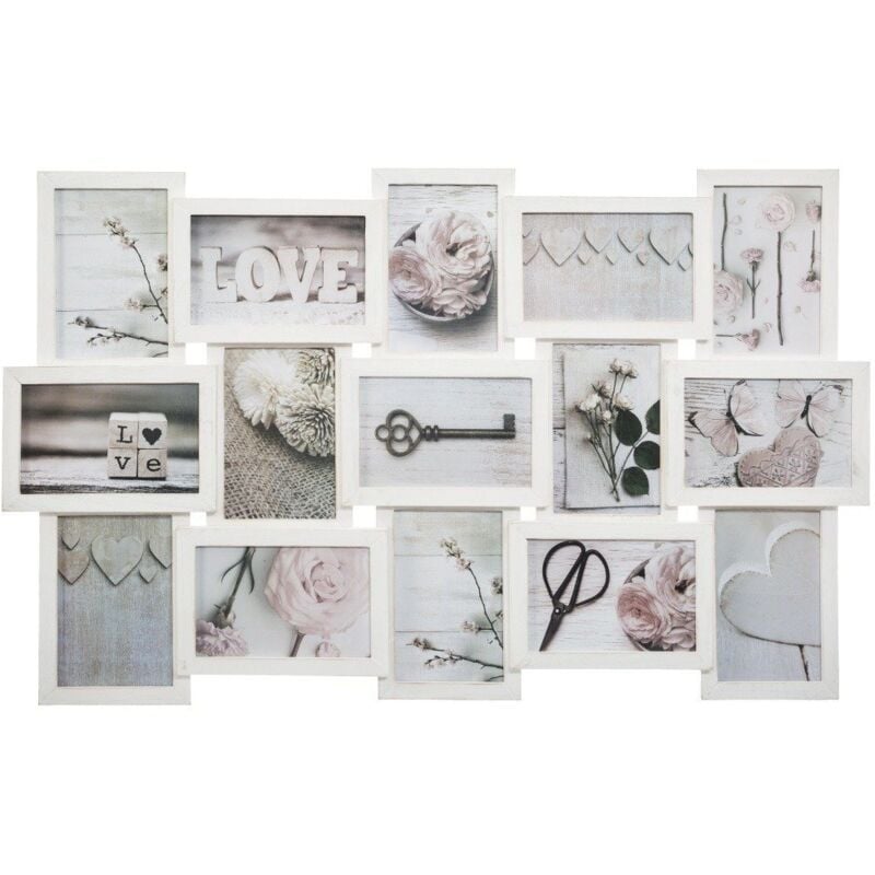 Atmosphera - Cadre photo Pêle-mêle - 15 photos - l 72,4 cm x h 44,8 cm