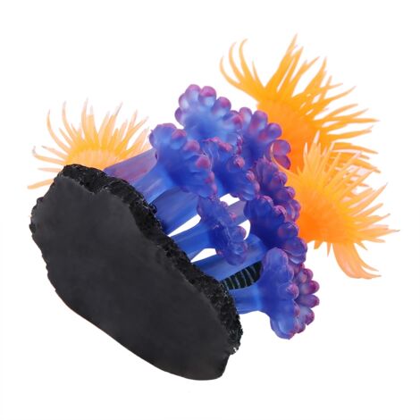 Décoration Aquarium Corail Souple Faux Urchin de Mer Anémone Marine Réaliste-AUTRES