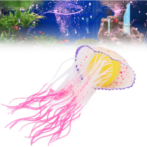 Décoration Aquarium Méduse Artificielle Lumineuse Nuit-AUTRES