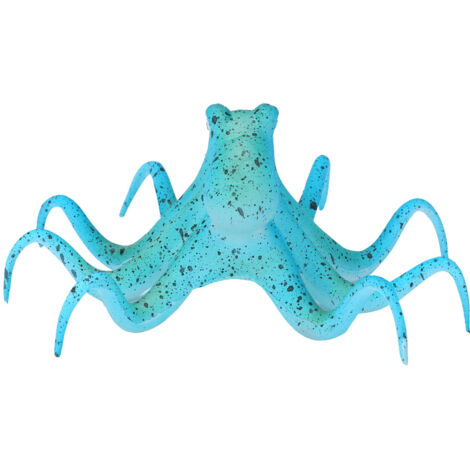 Décoration Aquarium Paysage Marin Octopus Fluorescent Bleu pour la Nuit - AUTRES