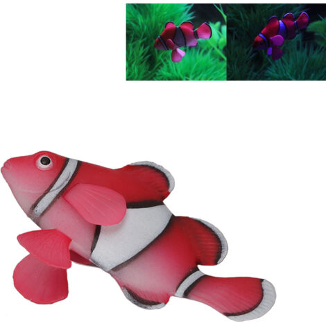 Décoration Aquarium Poissons Clowns Simulés Fluorescents pour Paysage Aquatique - Rouge AUTRES