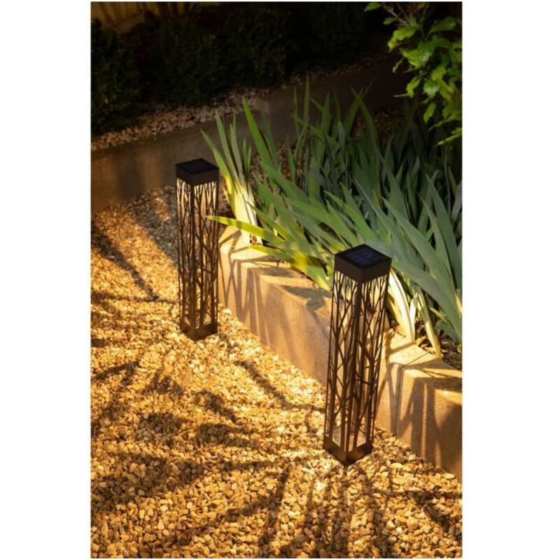 Decoration Balise solaire Galix G4465 - 20 lumens - a visser ou a planter - H70cm - Blanc Chaud