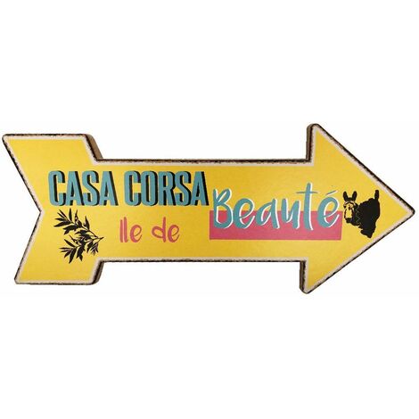Décoration Casa Corsa Flèche en bois à suspendre