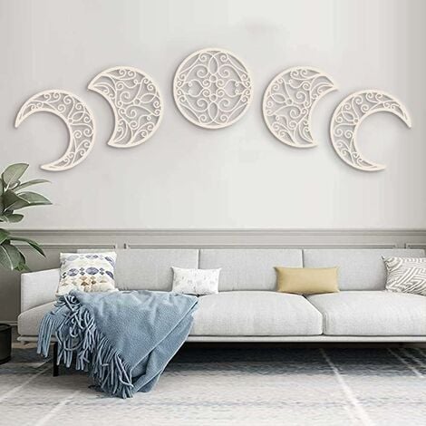 Miroir décoratif de phase de lune mur de lune s' phases de la guirlande  murale de la lune décor sorceleur Tapisserie lunaire Décor de mur de lune -   France