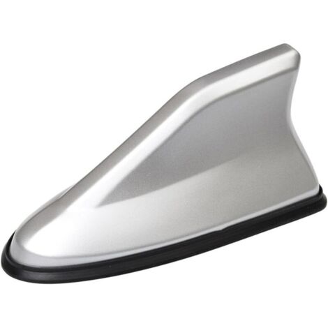 Décoration D'antenne de Toit D'aileron, Requins Voiture Couverture D'antenne D'aileron de Requin Antennes de Toit Automobile, pour La Plupart des Voitures, Améliorer Le Signal(Argent)