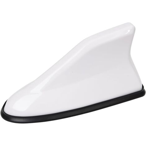 Décoration D'antenne de Toit D'aileron, Requins Voiture Couverture D'antenne D'aileron de Requin Antennes de Toit Automobile, pour La Plupart des Voitures, Améliorer Le Signal(Blanc)