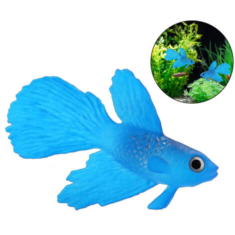 Décoration D'Aquarium De Poissons Artificiels En Silicone Haute Simulation Réaliste Flottant Faux Ornement De Réservoir De Poissons Betta