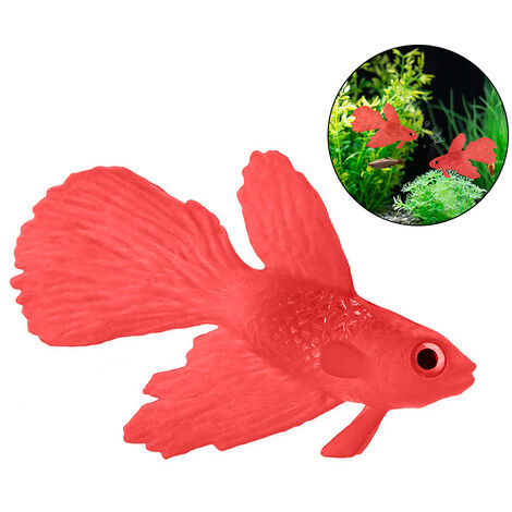 Décoration D'Aquarium De Poissons Artificiels En Silicone Haute Simulation Réaliste Flottant Faux Ornement De Réservoir De Poissons Betta