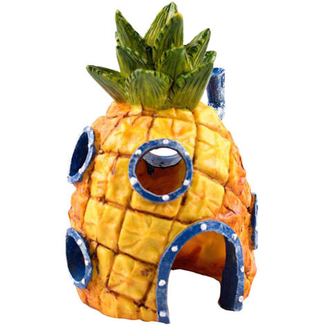 Décoration d'aquarium - Décoration d'aquarium - Colonne en résine - Motif ananas mignon - Décoration d'aquarium Ternel