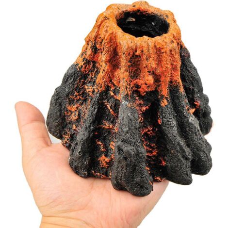 Décoration d’aquarium en résine – Modèle grand volcan