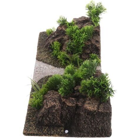 Décoration D’Aquarium en Roche Artificielle Grotte Cachette pour Poissons et Crevettes Paysage Montagneux Intégré Accessoire Décoratif Réaliste pour Aquarium de Bureau