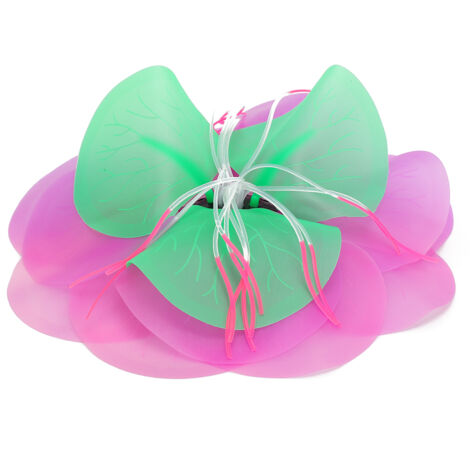 Décoration d'Aquarium Plantes Aquatiques Artificielles Lotus et Nénuphars Fleuris Multicolores pour Bocal de Poissons-AUTRES