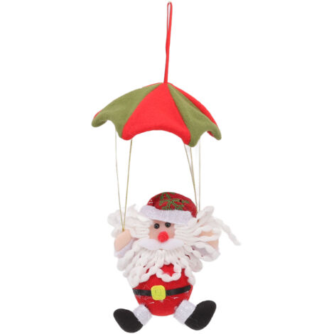 Décoration de Bonhomme de Neige de Noël Parachute, Poupées de Saut en Parachute de Noël en Tissu Gain de Place pour Les Magasins