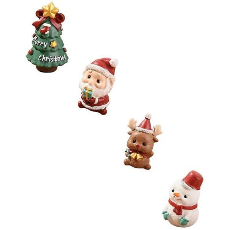 Décoration de bureau de Noël - Mini figurine de sapin de Noël
