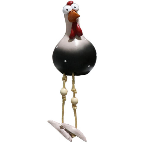 Décoration de clôture avec des poules amusantes - Statues en résine - Décoration intérieure - FS