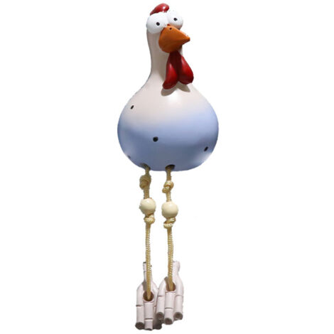 Décoration de clôture avec des poules amusantes - Statues en résine - Décoration intérieure - FS