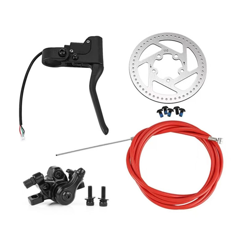 Goodforyou - Kit de freins à disque pour trottinette électrique, étrier de frein avec disque de 110 mm et câble de remplacement pour Xiaomi M365/1S.
