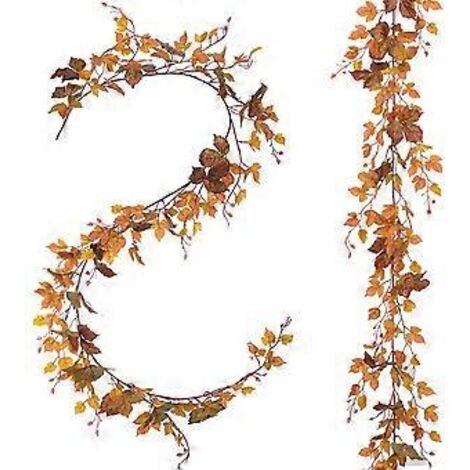 Décoration de feuilles d'érable en 2 pièces, guirlande de feuilles d'automne réalistes, feuillage artificiel de feuilles d'érable plus vrai que nature pour la maison, les mariages et les fêtes.