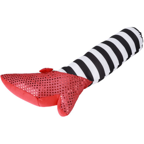 Décoration de Jambe de Sorcière à Rayures Halloween pour Jardin, Porche, Garage