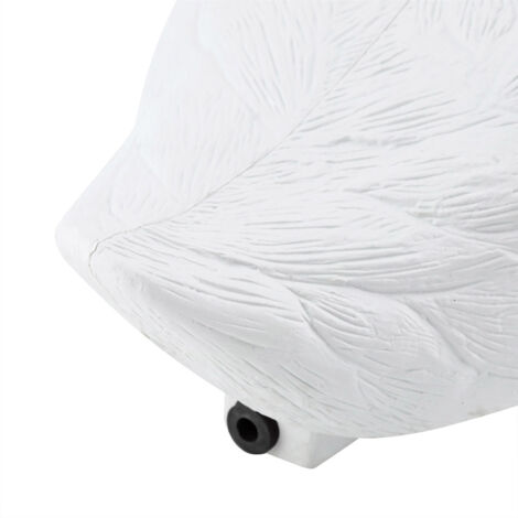 Décoration de jardin, Cygne blanc artificiel de haute qualité en PE, 38 cm, Flottant pour décoration extérieure et appât de chasse