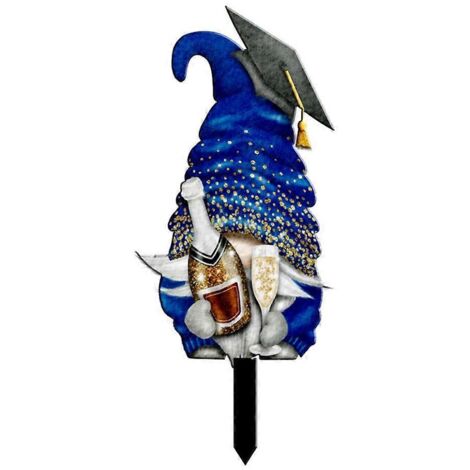 Décoration de jardin en acrylique pour la remise des diplômes 2023 (Gnome)
