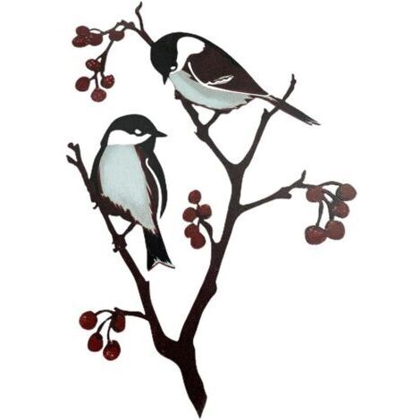 Décoration de Jardin en Forme d'oiseaux en métal