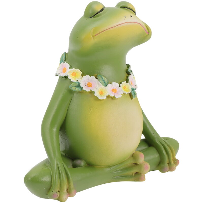 Décoration de jardin en résine, ornement pour la maison, figurine animale, statue en forme de grenouille
