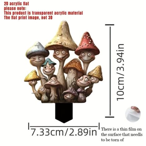 Décoration de jardin - Figurines de jardin pour l'extérieur - Résistantes aux intempéries - Elfes assis - Figurines de jardin en résine 2D - Décoration de jardin - Cadeau - Décoration de jardin