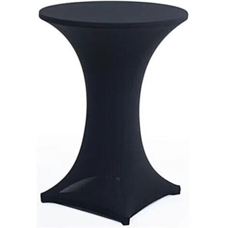 Décoration de Nappe élastique Ensemble de Table Ensemble de Bar Banquet Restauration hôtel Ensemble de table-noir-60x110 cm