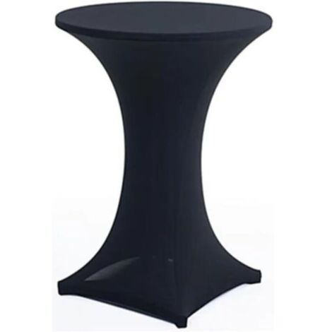 Décoration de Nappe élastique Ensemble de Table Ensemble de Bar Banquet Restauration hôtel Ensemble de table-noir-60x110 cm