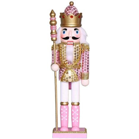 Décoration de Noël en bois rose, Casse-Noisette, Roi des Noix, Soldat de Noix, Artisanat en Bois