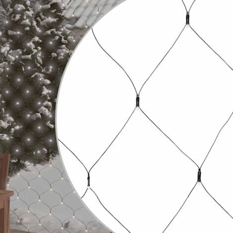 Décoration de Noël - Filet lumineux blanc froid de Noël 4x4 m 544 LED Int/ext -WYW70357