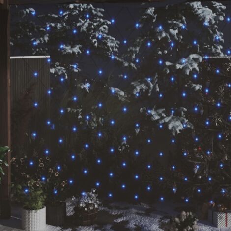 Décoration de Noël - Filet lumineux bleu de Noël 3x3 m 306 LED Intérieur/extérieur -WYW11324