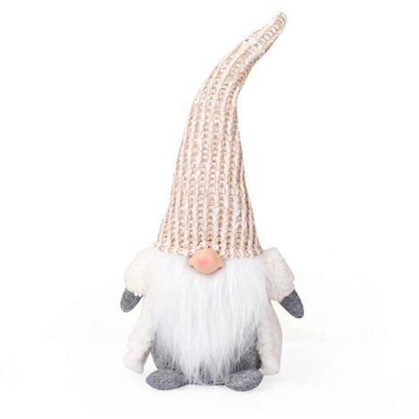 Décoration de Noël Gnomes Suédois en Peluche Gnome Tomte Père Noël Elfe Nain Cadeau
